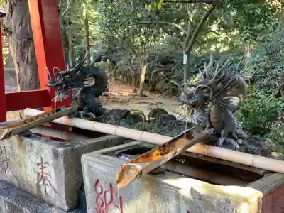 森浅間神社の手水舎