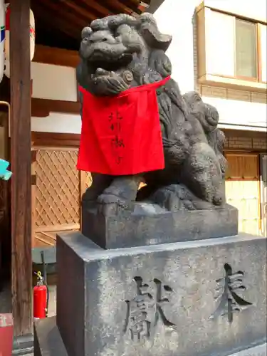 露天神社（お初天神）の狛犬