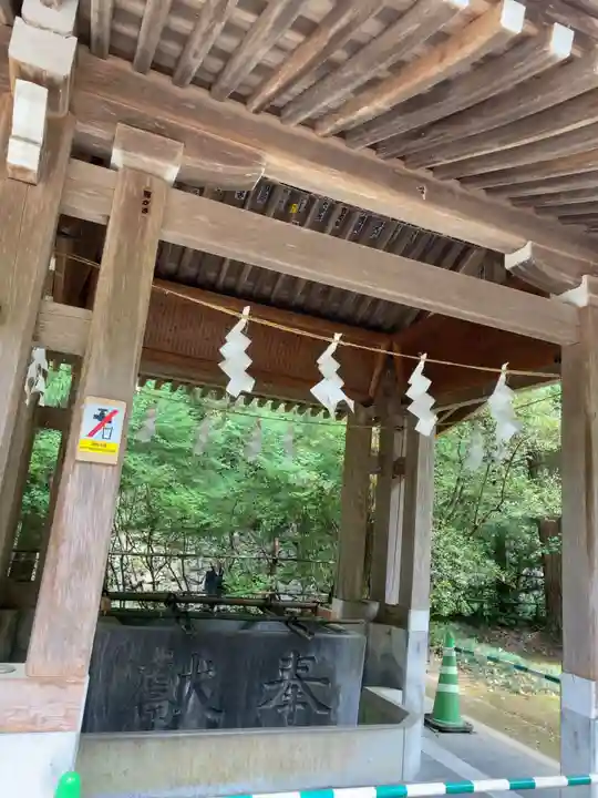 武蔵二宮 金鑚神社の手水舎