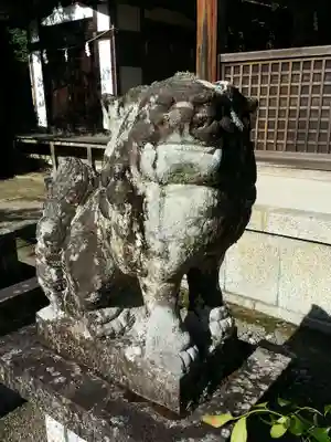 都祁水分神社の狛犬