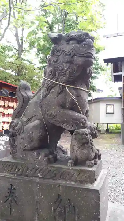 星置神社の狛犬