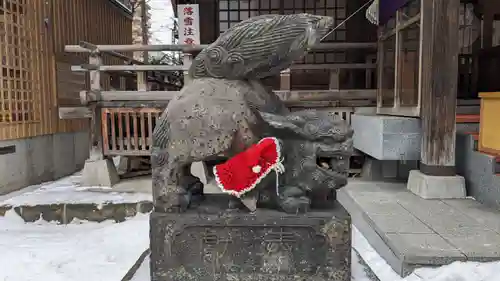 北海道神宮頓宮の狛犬