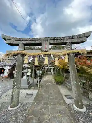 月瀬八幡宮の鳥居