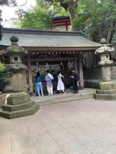 江島神社の手水