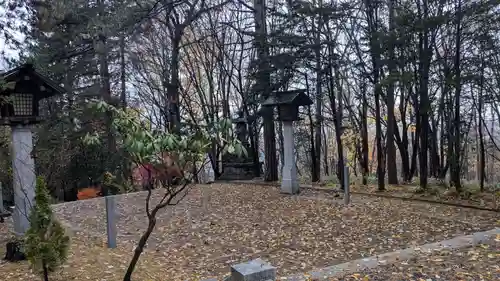 上川神社の庭園