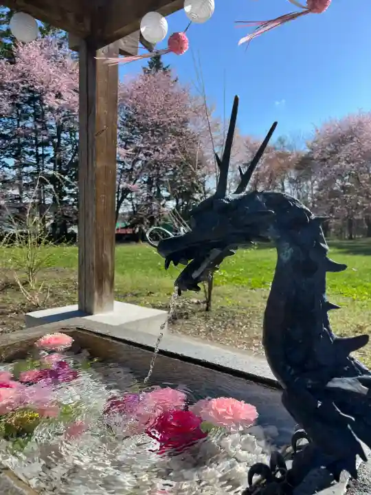 鹿追神社の手水舎