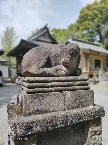 朝日森天満宮の狛犬