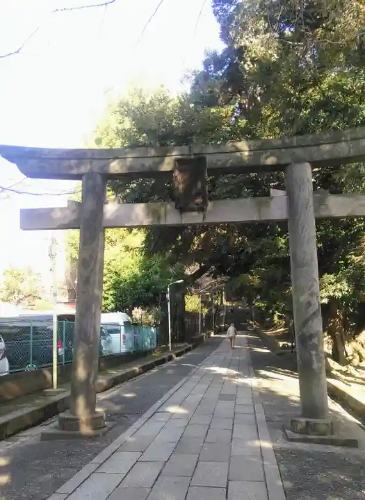 渋谷氷川神社の鳥居