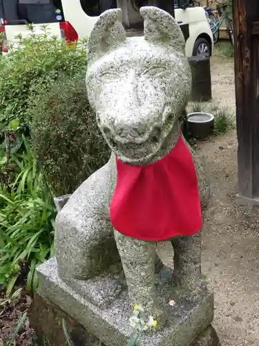 岡山神社の狛犬