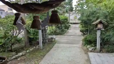 大木白山社の庭園