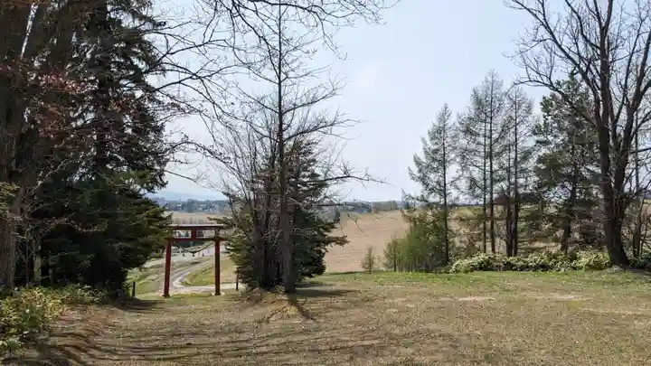 美馬牛神社の庭園