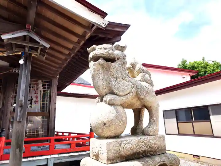 函館厳島神社の狛犬