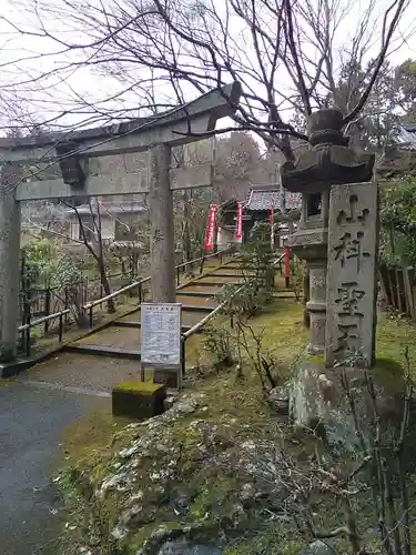 山科聖天 雙林院（双林院）　の鳥居