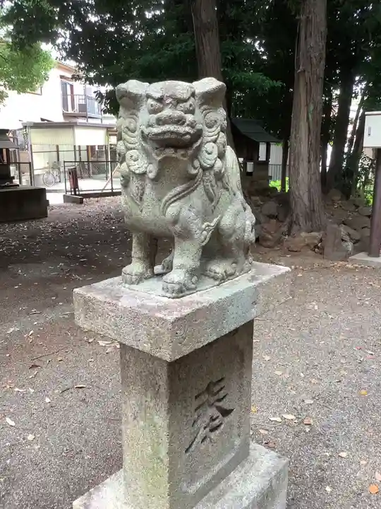 津島社(稲口町)の狛犬