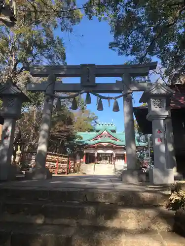 多摩川浅間神社の鳥居