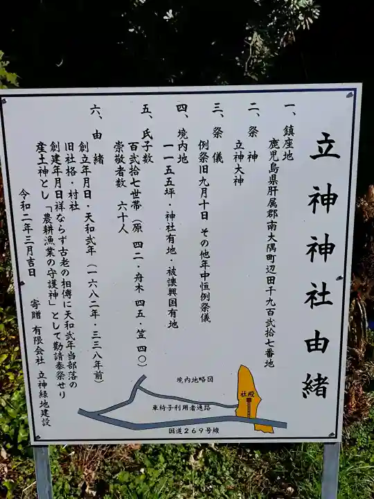 立神神社の{uncategorized: "未分類", other: "その他", undefined: "問題あり", building: "その他建物", grave: "お墓", sacred_gate: "鳥居", guardian: "狛犬", statue: "像", buddha: "仏像", history: "歴史", nature: "自然", garden: "庭園", animal: "動物", pagoda: "塔", temizu: "手水舎", mountain_gate: "山門・神門", sanctuary: "本殿・本堂", subordinate: "末社・摂社", art: "芸術", scenery: "景色", jizo: "地蔵", ema: "絵馬", goshuin: "御朱印", omikuji: "おみくじ", items: "授与品その他", amulet: "お守り", goshuincho: "御朱印帳", eats: "食事", festival: "お祭り", votive_dance: "神楽", shichigosan: "七五三参", wedding: "結婚式", experience: "体験その他", initially: "初詣", around: "周辺", anti_infection: "感染症対策"}