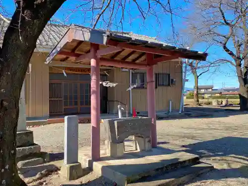 長幡部神社の手水