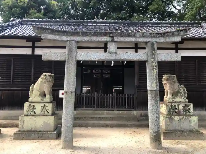 長柄神社の鳥居