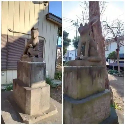 谷古宇稲荷神社の狛犬