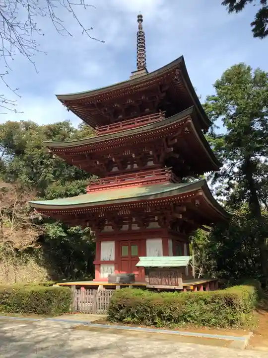 目の霊山 油山寺の塔