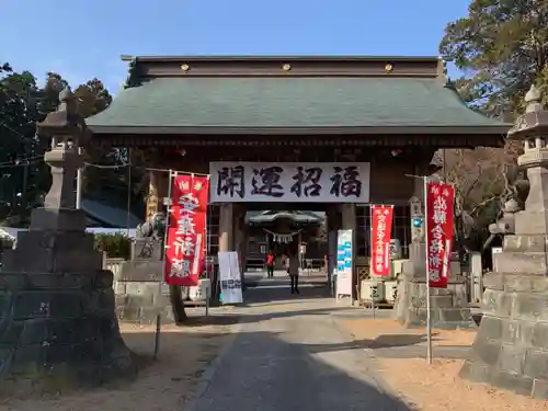 常陸第三宮　吉田神社の山門・神門
