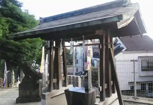 太田杉山神社・横濱水天宮の手水舎