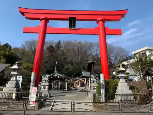 武州柿生琴平神社の鳥居