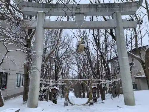 釧路一之宮 厳島神社の鳥居