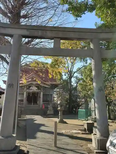 大久保青木神社の鳥居