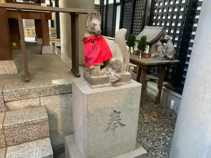 築土神社の狛犬