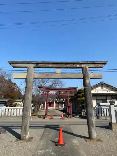 古尾谷八幡神社の鳥居