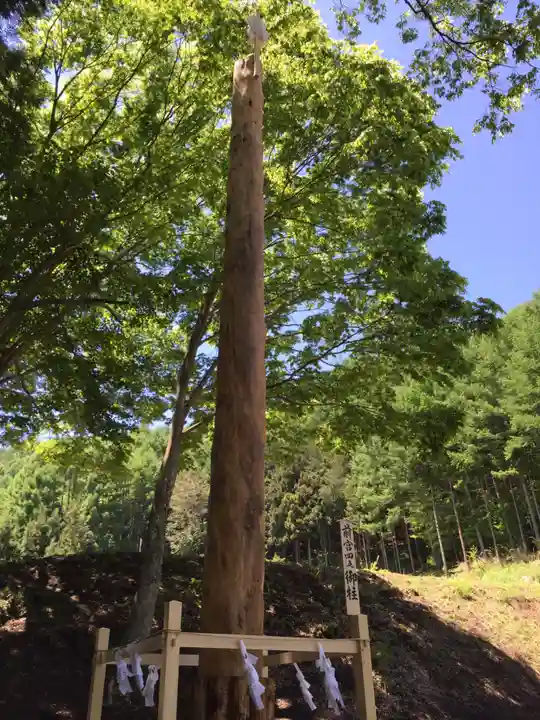 諏訪大社上社前宮の自然