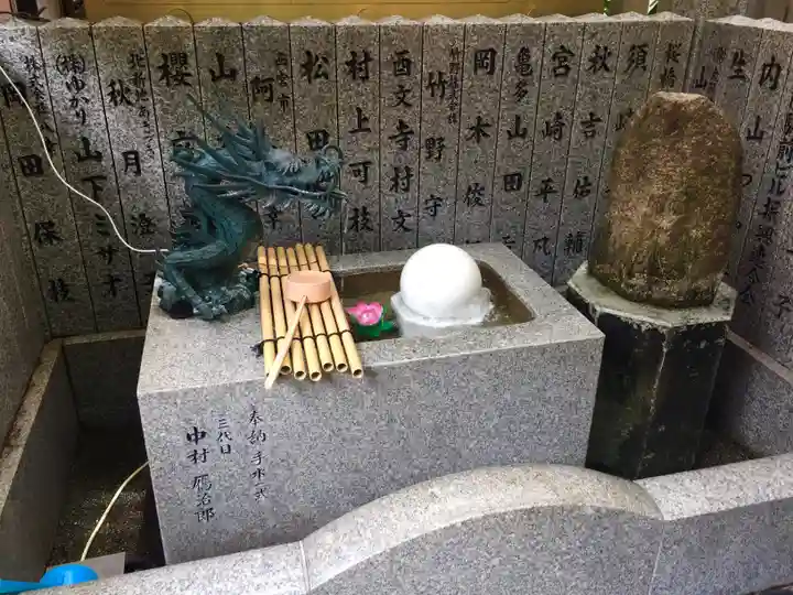 露天神社(お初天神)の手水舎