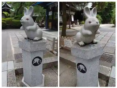 岡崎神社の狛犬