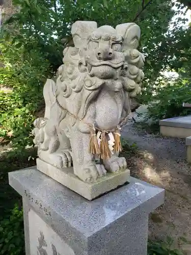 中川熊野神社の狛犬