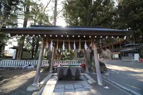 諏訪大社の手水舎