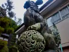 池辺杉山神社の狛犬