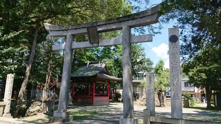 冨士淺間神社(富士吉田市向原)の鳥居