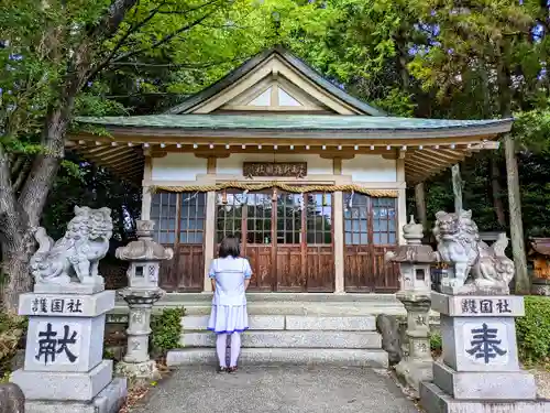 高針護国社の本殿・本堂