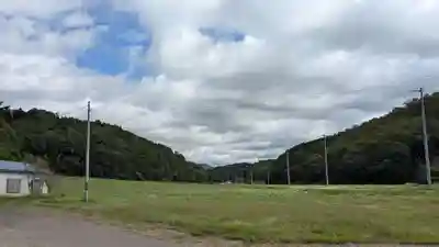 西様似神社の景色