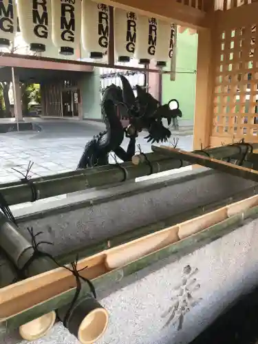 難波大社　生國魂神社の手水舎