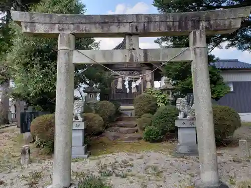 山見八ヶ神明宮の鳥居