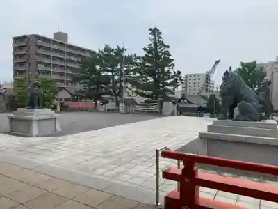 五社神社　諏訪神社の狛犬