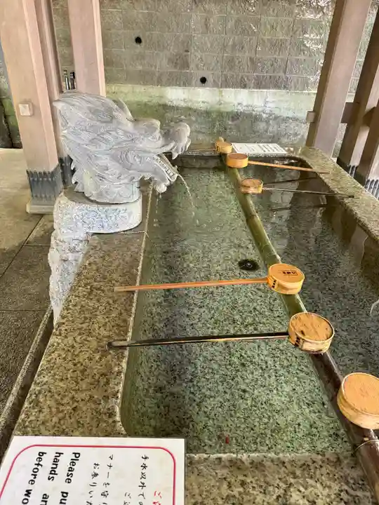 江島神社の手水舎