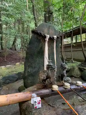 龍田大社の手水舎