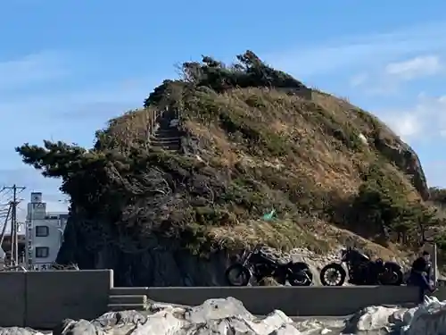 楫の三郎山神社の景色