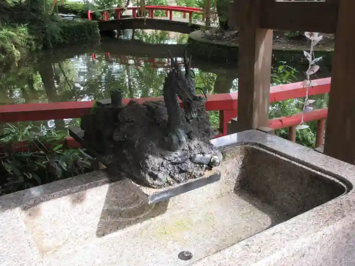 間々田八幡宮の手水舎