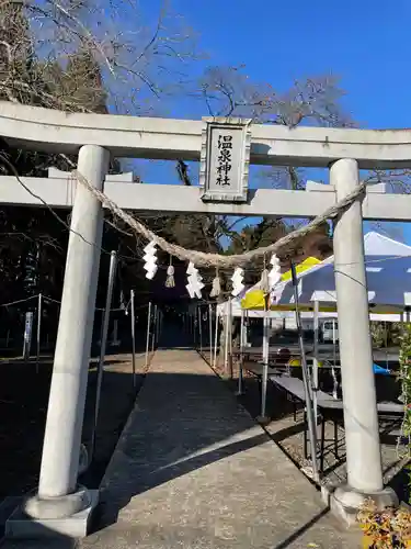 温泉神社の鳥居