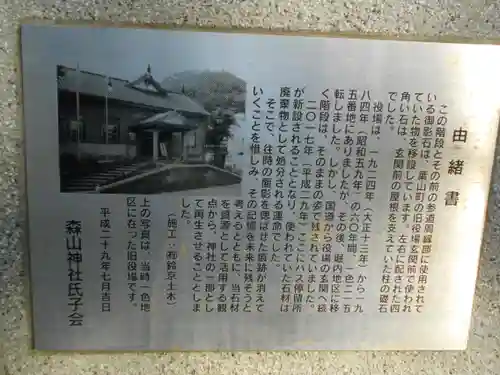 森山社（森山神社）の歴史