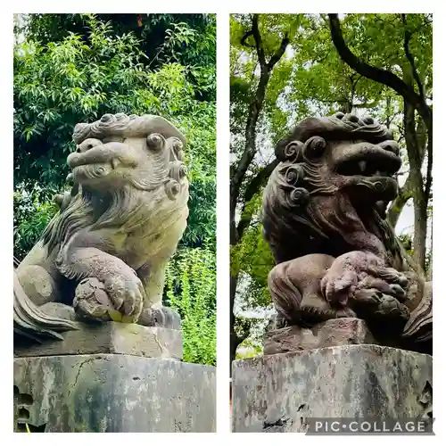 多摩川浅間神社の狛犬